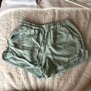 American Eagle Outfitters Light Green Athletic Shorts